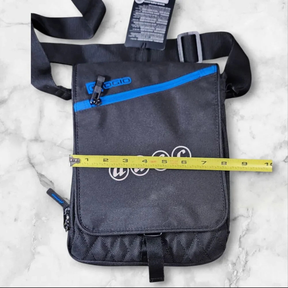 NWT OGIO Technologio RS655 Shoulder Sling Bag Black Blue AASC Logo Pockets